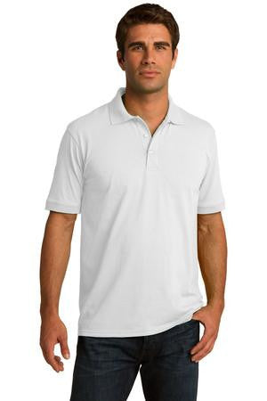 Port & Company 5.5-Ounce Jersey Knit Polo. KP55 White