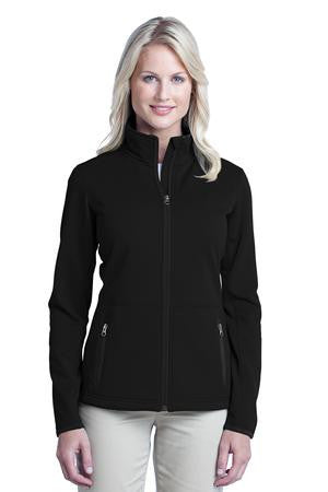 Port Authority Ladies Pique Fleece Jacket. L222 Black