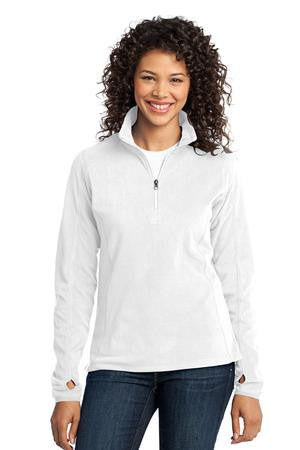 Port Authority Ladies Microfleece 1/2-Zip Pullover. L224 White