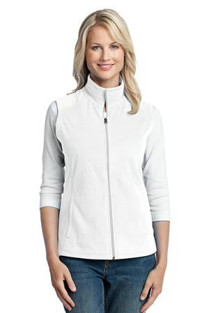 Port Authority Ladies Microfleece Vest. L226 White