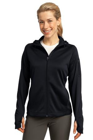 Sport-Tek Ladies Tech Fleece Full-Zip Hooded Jacket. L248 Black