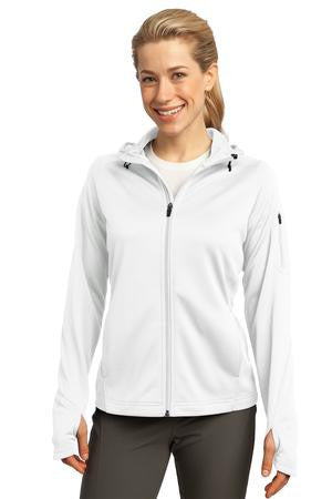 Sport-Tek Ladies Tech Fleece Full-Zip Hooded Jacket. L248 White