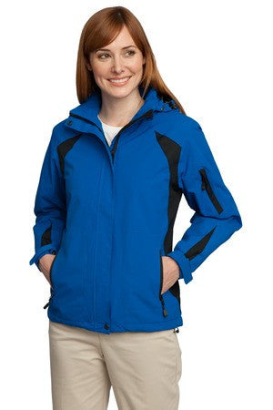 Port Authority Ladies All-Season II Jacket. L304 Snorkel Blue/Black