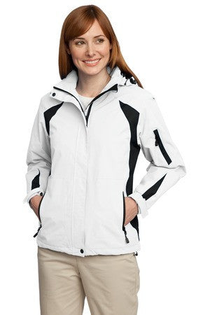Port Authority Ladies All-Season II Jacket. L304 White/black