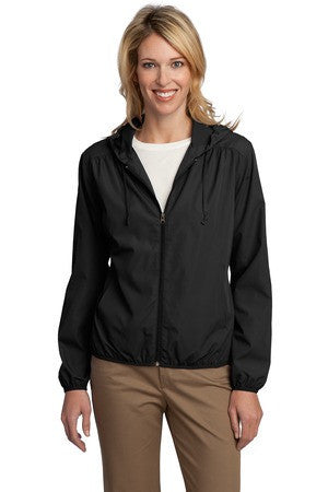 Port Authority &reg;  Ladies Hooded Essential Jacket. L305 Black