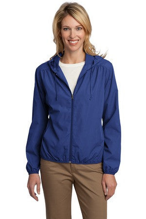 Port Authority &reg;  Ladies Hooded Essential Jacket. L305 Mediterranean Blue
