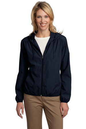 Port Authority &reg;  Ladies Hooded Essential Jacket. L305 True navy