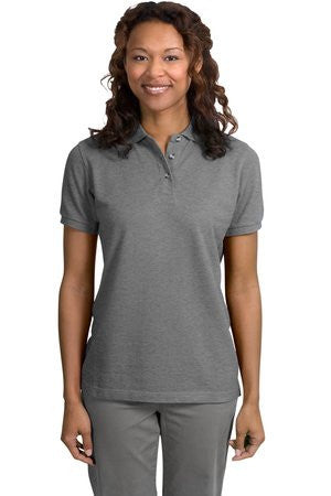 Port Authority Ladies Pique Knit Polo.  L420 Oxford