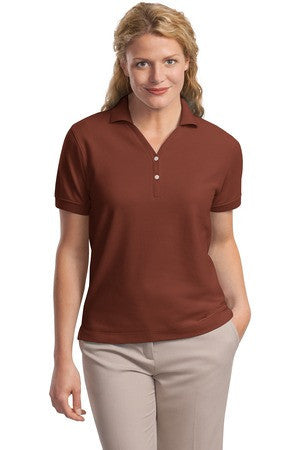 Port Authority Ladies 100% Pima Cotton Polo.  L448 Cinnamon