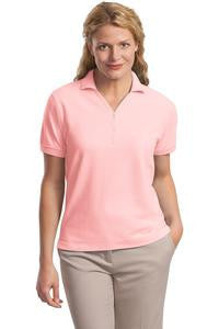 Port Authority Ladies 100% Pima Cotton Polo.  L448 Light pink