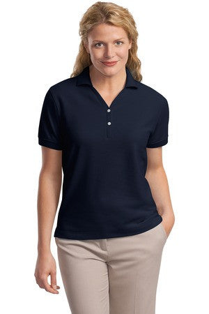 Port Authority Ladies 100% Pima Cotton Polo.  L448 Navy