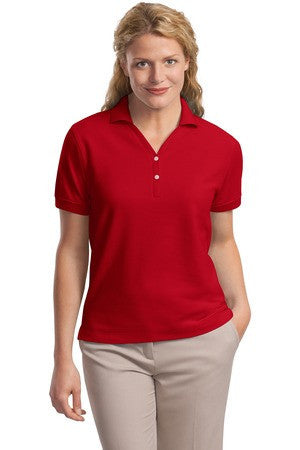 Port Authority Ladies 100% Pima Cotton Polo.  L448 Red
