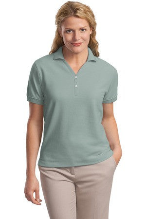 Port Authority Ladies 100% Pima Cotton Polo.  L448 Seafoam