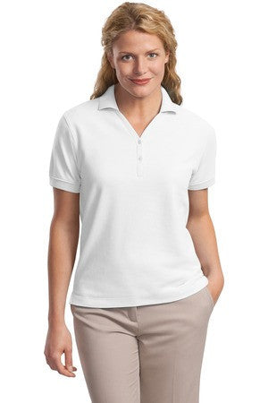 Port Authority Ladies 100% Pima Cotton Polo.  L448 White