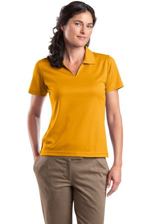 Sport-Tek Ladies Dri-Mesh V-Neck Polo.  L469 Gold
