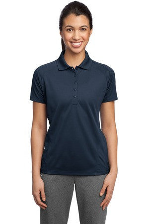 Sport-Tek Ladies Dri-Mesh Pro Polo. L474 Navy