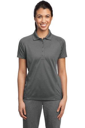 Sport-Tek Ladies Dri-Mesh Pro Polo. L474 Steel