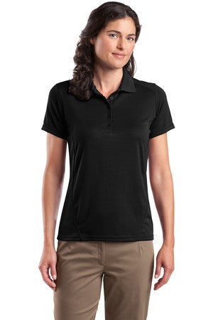 Sport-Tek Ladies Dry Zone Raglan Accent Polo. L475 Black