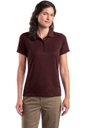 Sport-Tek Ladies Dry Zone Raglan Accent Polo. L475 Maroon