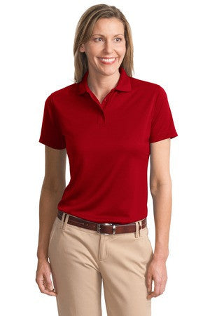 Port Authority® Ladies Poly-Bamboo Charcoal Blend Pique Polo. L497 Red