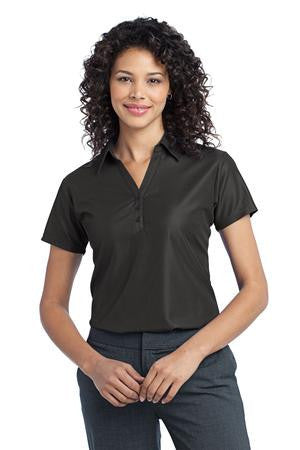 Port Authority Ladies Vertical Pique Polo. L512 Black