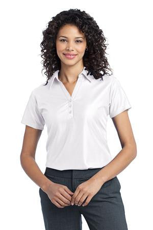 Port Authority Ladies Vertical Pique Polo. L512 White