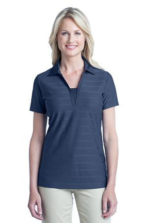 Port Authority Ladies Horizontal Texture Polo. L514 Regatta blue