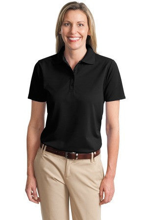 Port Authority Ladies Dry Zone Ottoman Polo.  L525 Black