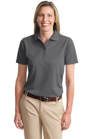 Port Authority Ladies Dry Zone Ottoman Polo.  L525 Iron grey