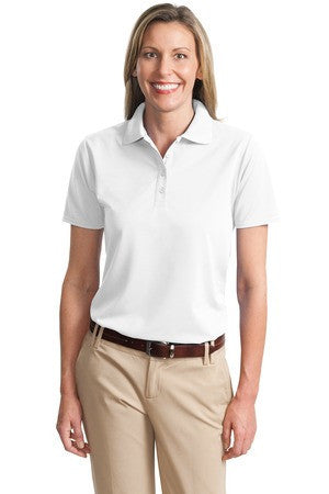 Port Authority Ladies Dry Zone Ottoman Polo.  L525 White