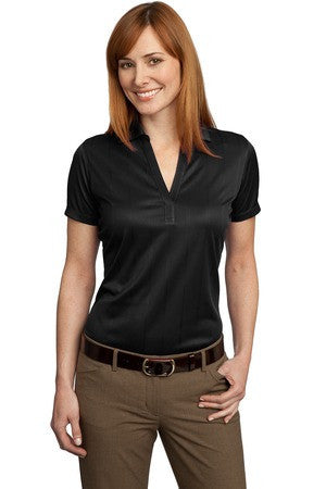 Port Authority Ladies Performance Fine Jacquard Polo. L528 Black