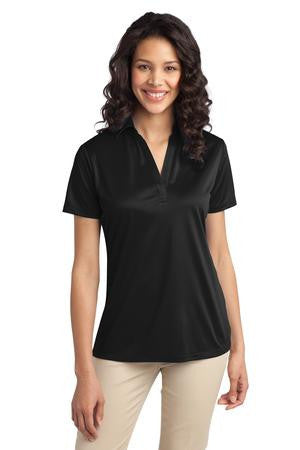 Port Authority Ladies Silk Touch Performance Polo. L540 Black