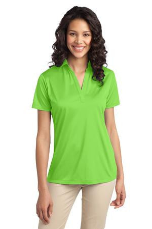 Port Authority Ladies Silk Touch Performance Polo. L540 Lime