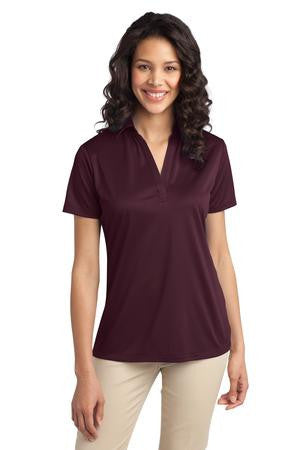 Port Authority Ladies Silk Touch Performance Polo. L540 Maroon