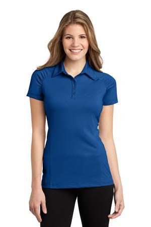 Port Authority Ladies Fine Stripe Performance Polo. L558 Seaport Blue/ Dress Blue Navy