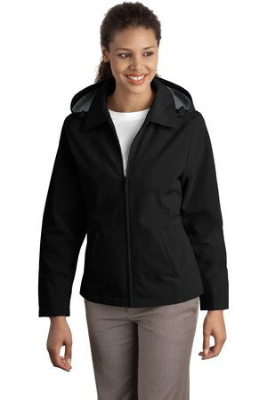Port Authority Ladies Legacy  Jacket.  L764 Black/steel grey