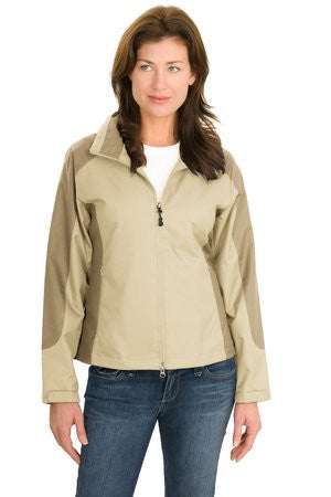Port Authority Ladies Endeavor Jacket.  L768 Beach/sand dune