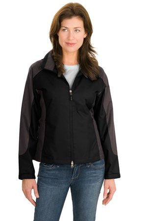 Port Authority Ladies Endeavor Jacket.  L768 Black/gunmetal