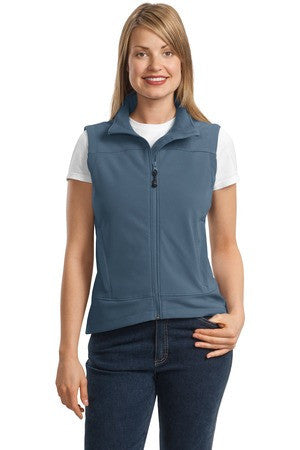 Port Authority Ladies Glacier Soft Shell Vest.  L796 Atlantic blue