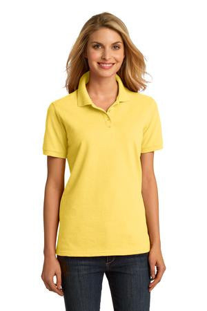 Port & Company Ladies Ring Spun Pique Polo. LKP150 Yellow