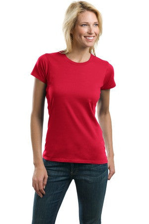 Port Authority Ladies Concept Crewneck Tee. LM1001 Red blaze