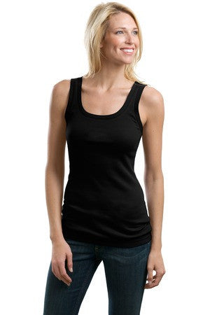 Port Authority Ladies Concept Rib Stretch Tank. LM1004 Black