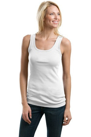 Port Authority Ladies Concept Rib Stretch Tank. LM1004 White