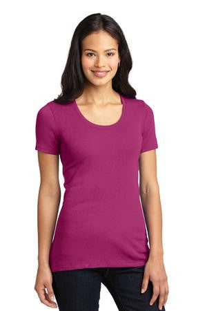 Port Authority Ladies Concept Stretch Scoop Tee. LM1006 Magenta