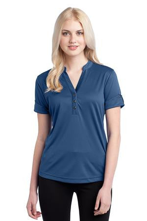 OGIO Gaze Henley. LOG114 Blue indigo