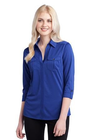 OGIO Pearl Polo. LOG115 Blue ribbon