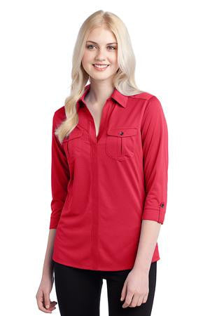 OGIO Pearl Polo. LOG115 Pink rouge