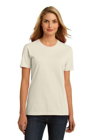 Port & Company Ladies Essential 100% Organic Ring Spun Cotton T-Shirt. LPC150ORG Natural