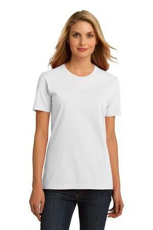 Port & Company Ladies Essential 100% Organic Ring Spun Cotton T-Shirt. LPC150ORG White