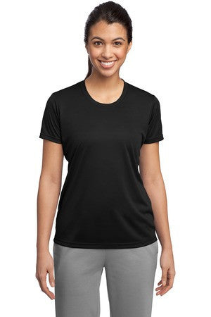 Sport-Tek Ladies Competitor Tee. LST350 Black